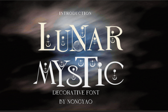 Lunar Mystic Font: Design for Cosmic Creativity