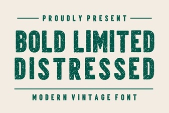 Bold Distressed Fonts for Your Creative Projects