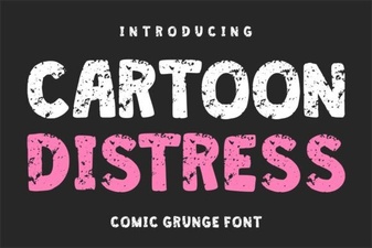 Creative Cartoon Distress Fonts for Dynamic Designs