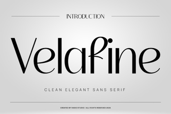 Velafine Font: Elegant Typography for Modern Design